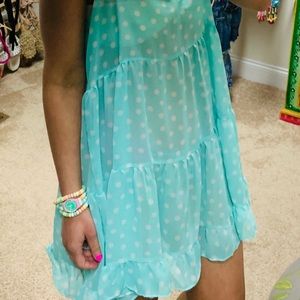 Polka dot babydoll dress
